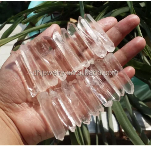 100% Tibet Natural Clear Quartz Crystal Points Terminated Wand For Wholesale