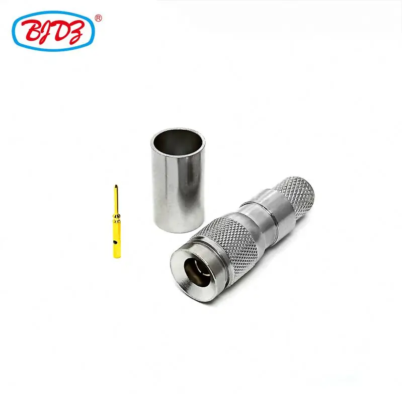 Precision Connector CC4 SAA Din 1.0/2.3 Male Plug Connector Crimp For BT3002 Cable Pigtail Connector