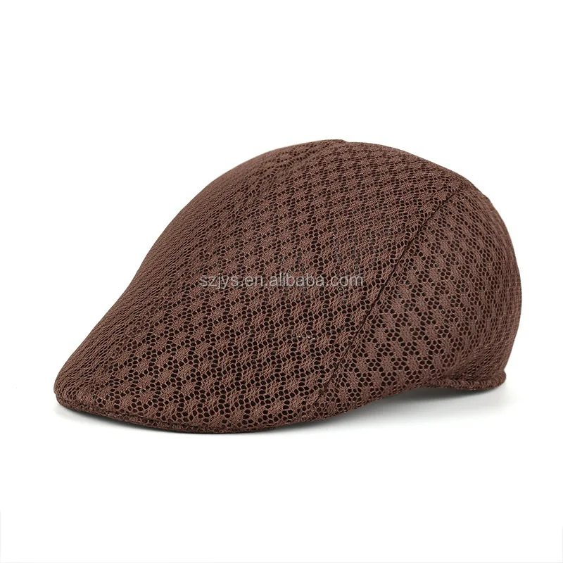 Wholesale Mens Unique Mesh Beret Hats Polyester beret caps