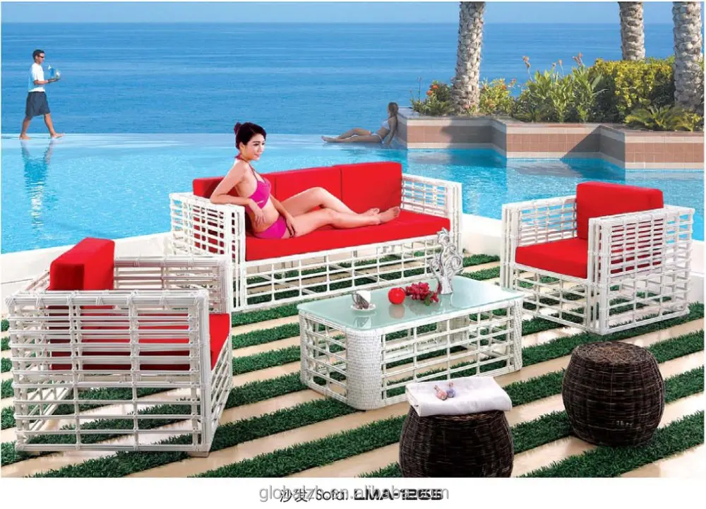 All Weather Luxury Round Wicker Rattan Hd Designs Garden Outdoor Furniture