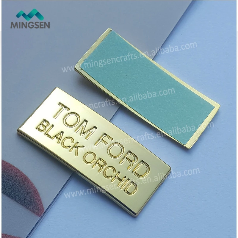 custom machine furniture brand logo nameplate metal tag emblem