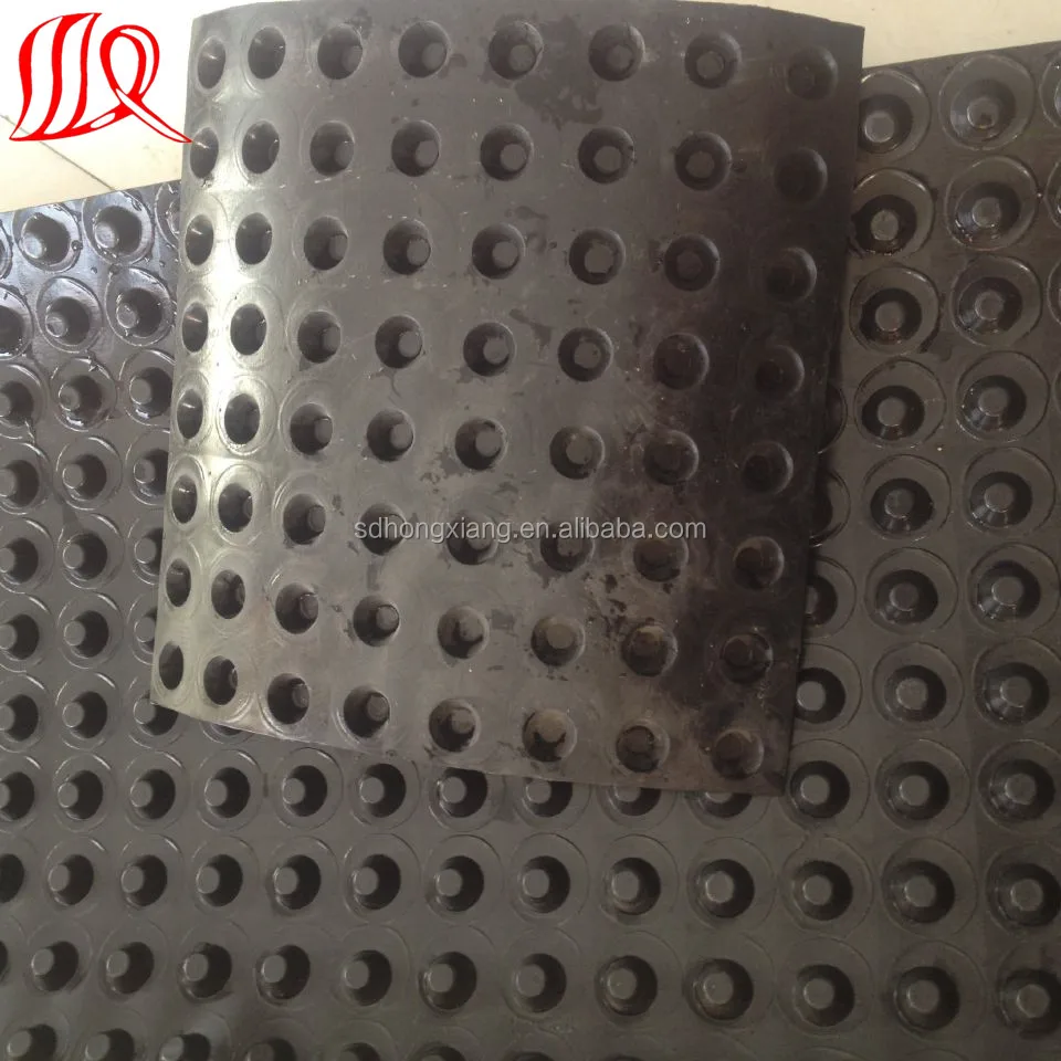 
Geocomposite HDPE waterproof dimple membrane with nonwoven geotextile 