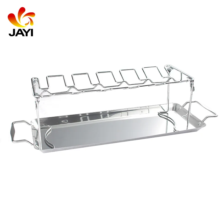 Factory prices chicken wing and leg roasting rack chicken wing leg grill rack wire chicken rack for cooking