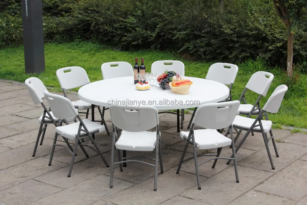 Outdoor 180 Cm Portable Events Wedding and Indoor Portable Folding Round Table