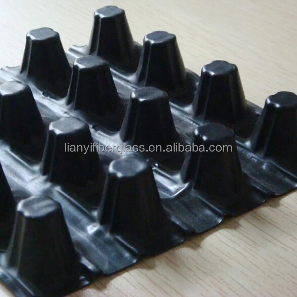 Hdpe Plastic Dimpled Drain Board Dimple Drainage Sheet