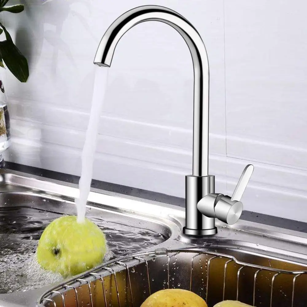 
High Quality Deck Mounted Faucet SS304 kitchen faucet sink taps faucet kitchen kitchen mixer 