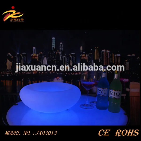 
fashionable illuminate led bar tray /wine tray/plastic glowing tray 
