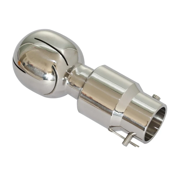 New Stainless Steel Rotary Spray Ball with NPT Female Connection 360 Degree Pattern Ultrasonic Transducer CIP Tank Cleaning Ball