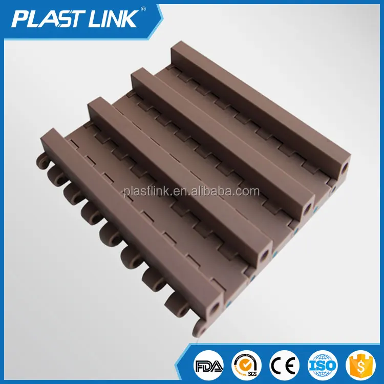 Top plate modular plastic conveyor belt for food Industry