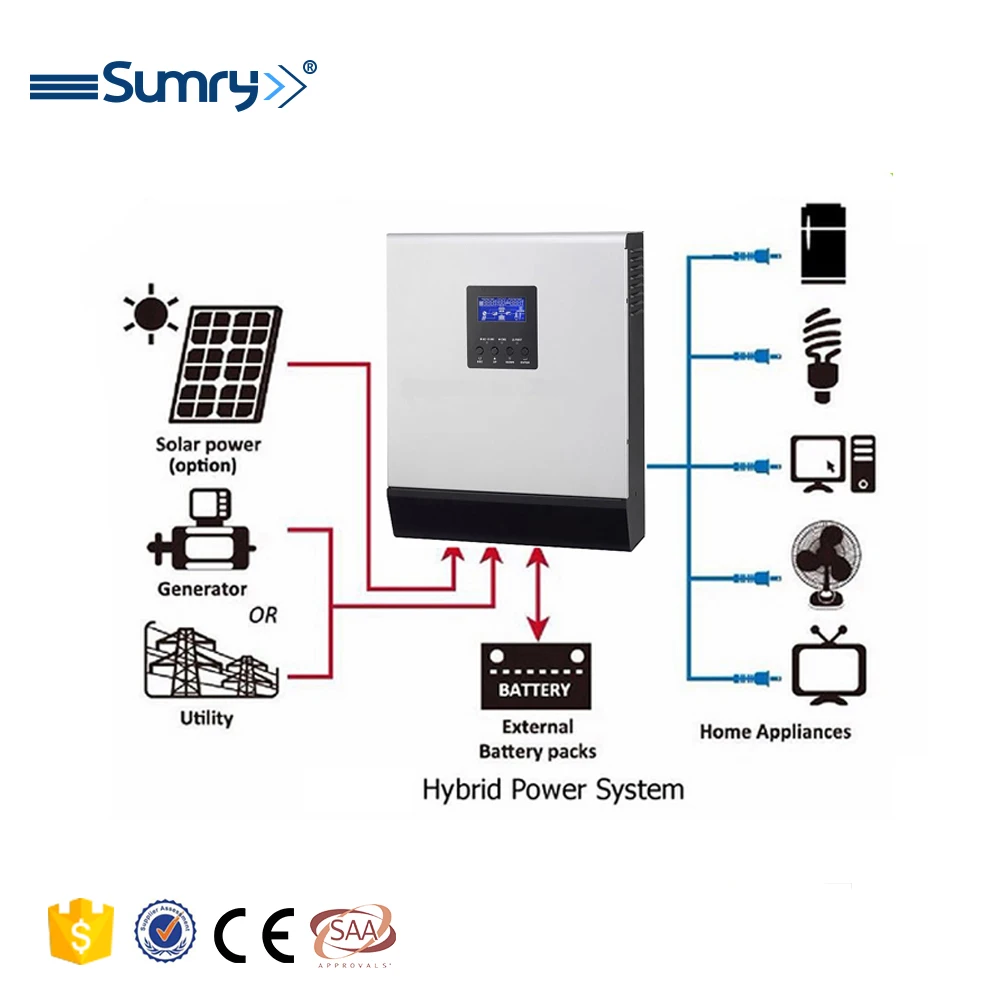 Pure Sine Wave Transformerless 1KVA 800W inverter 12 v