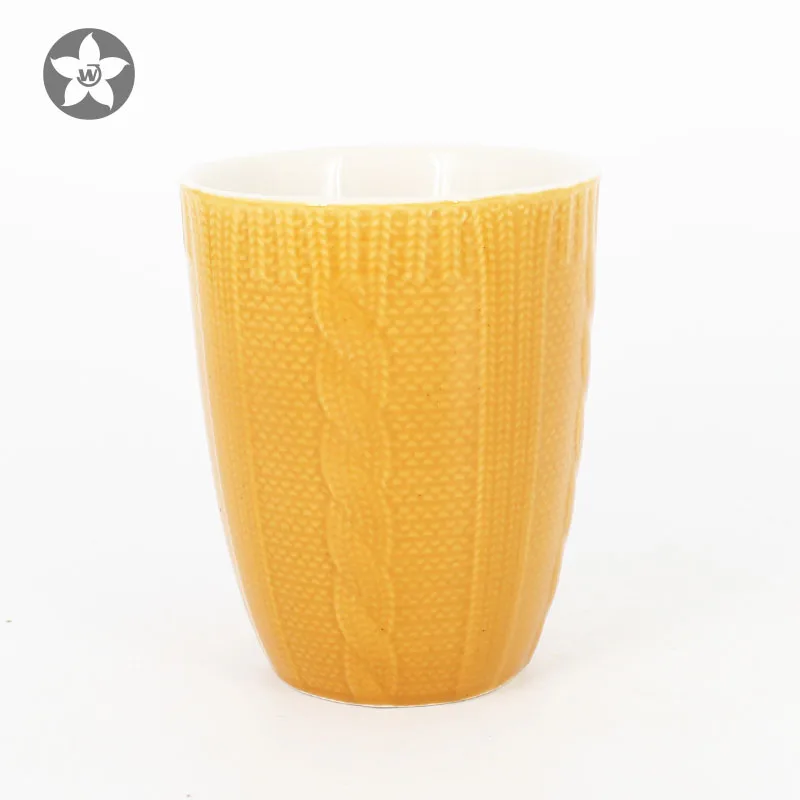 Tableware elegant style personalized cup large ceramic coffee mug recycled flared coffee mugs