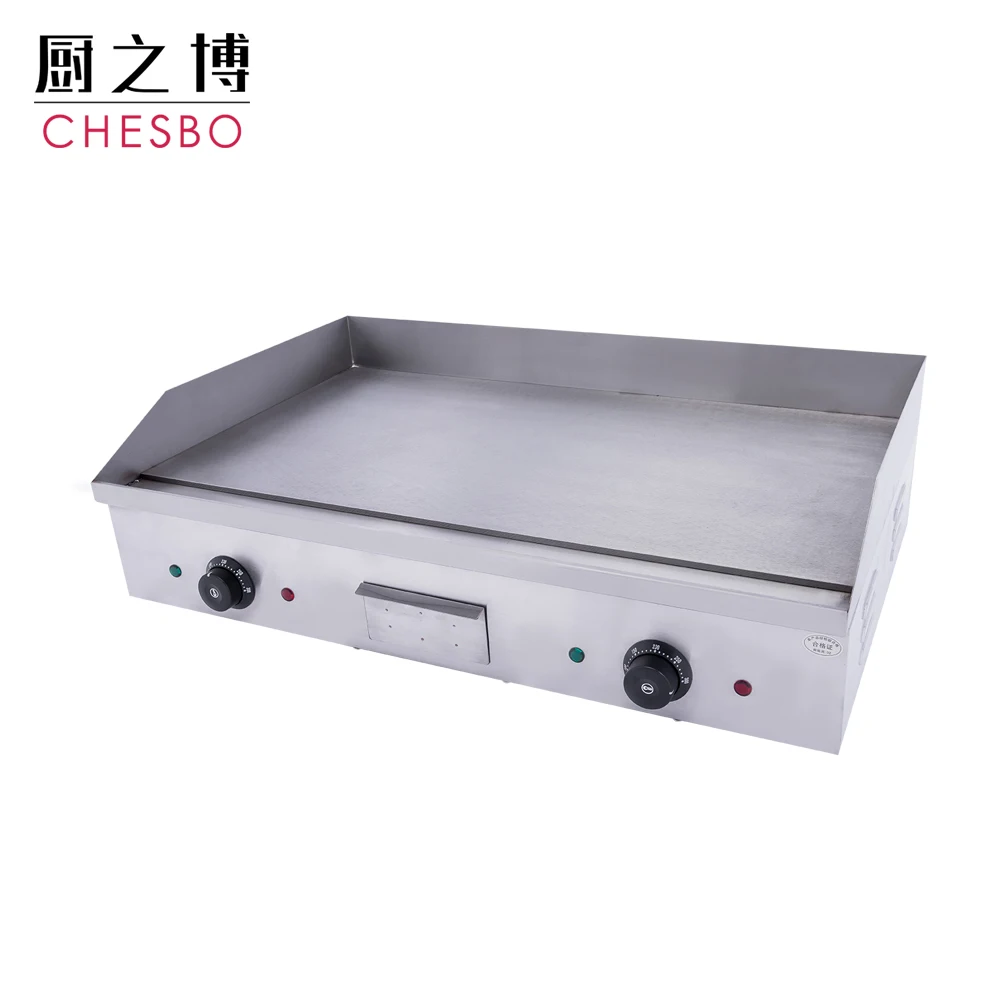 Factory wholesale Stainless steel induction griddle cooker flat cast bbq grill pan commercial grill griddle