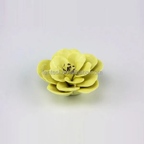 Mini Porcelain Flowers, Ceramic Lotus Flower