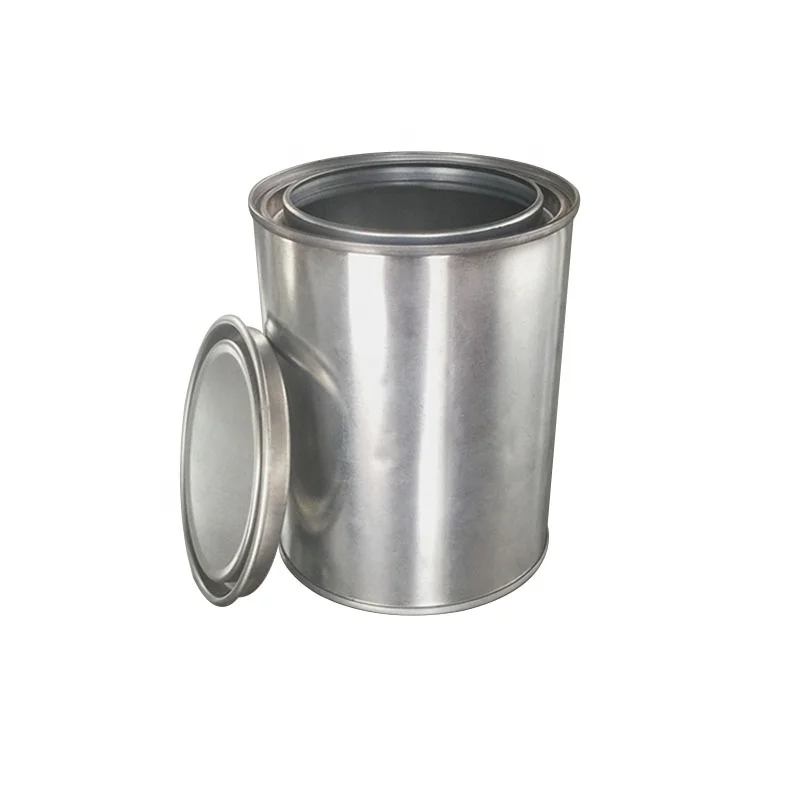 Оптовая продажа, 500 мл, металлический круглый растворитель, жестяная банка, производитель свечей с крышкой рычага