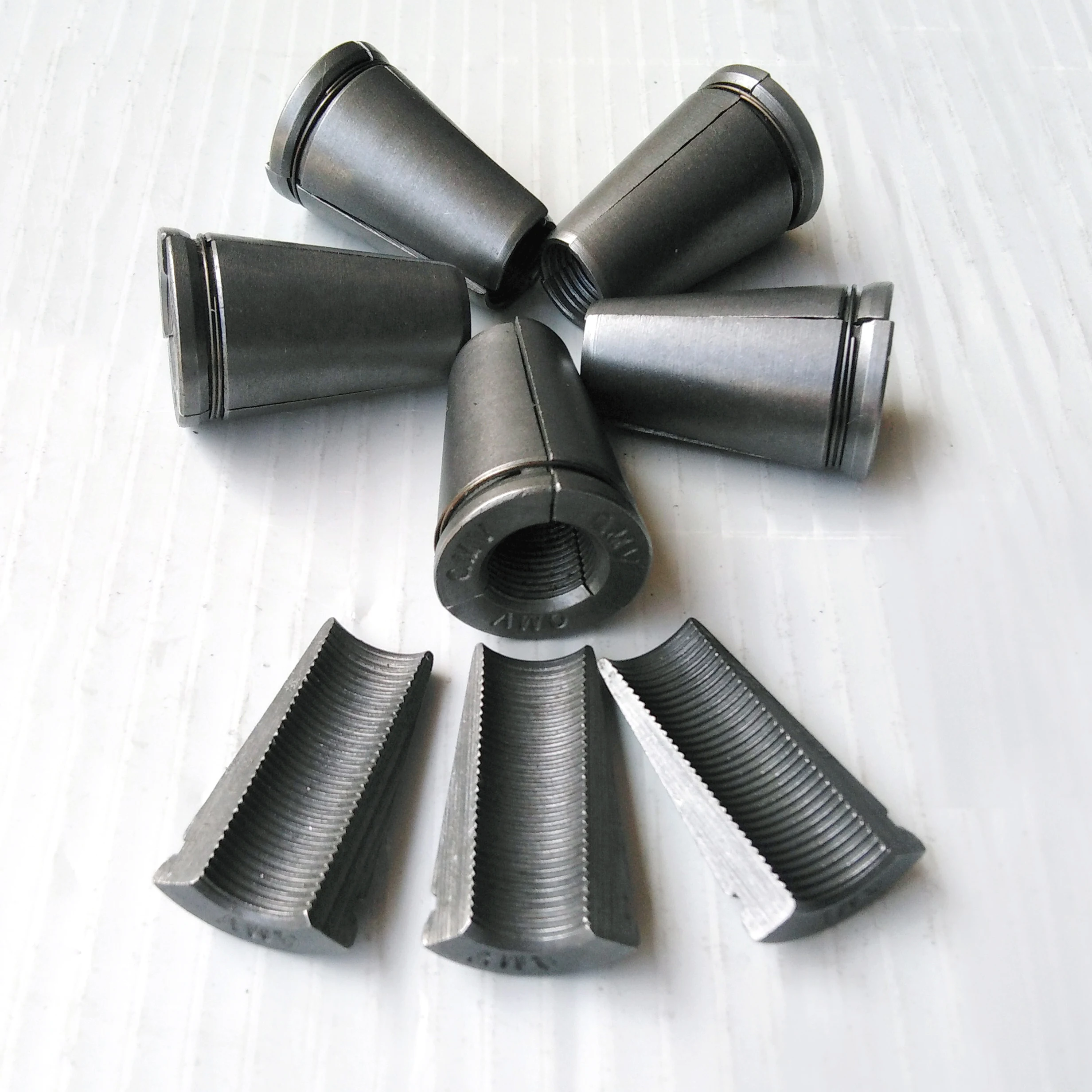 High Quality post tension cable stranded wire anchor grips 12.7mm,15.24mm 15.7mm for sale