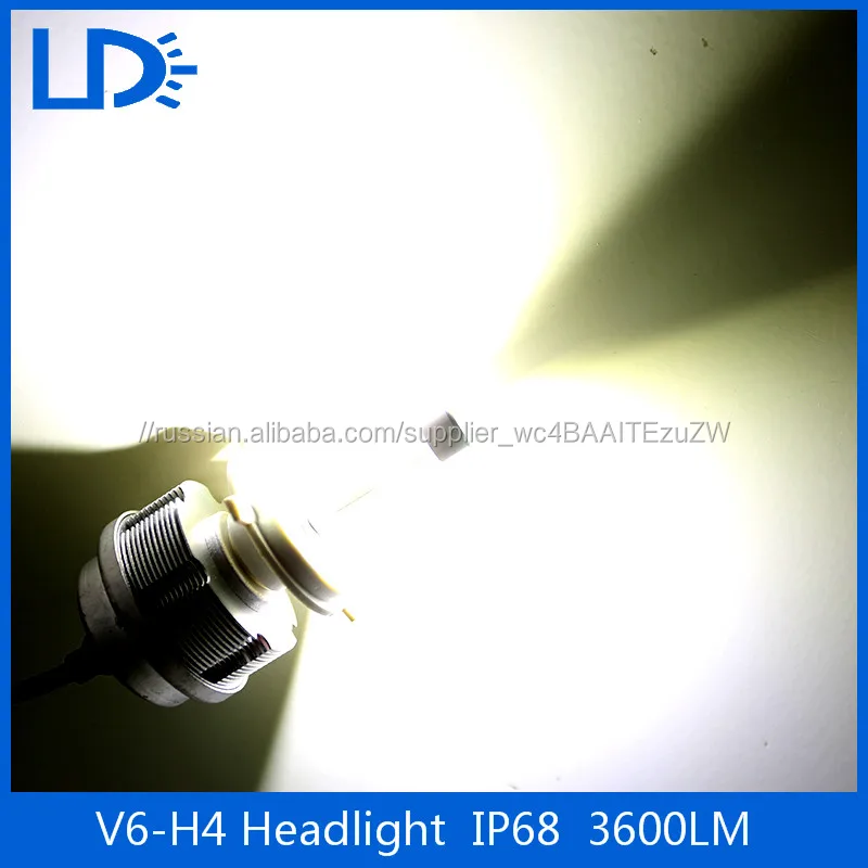 Супер яркий canbus Фары 6000 К авто Лампы 30 Вт H4 Светодиодных Фар