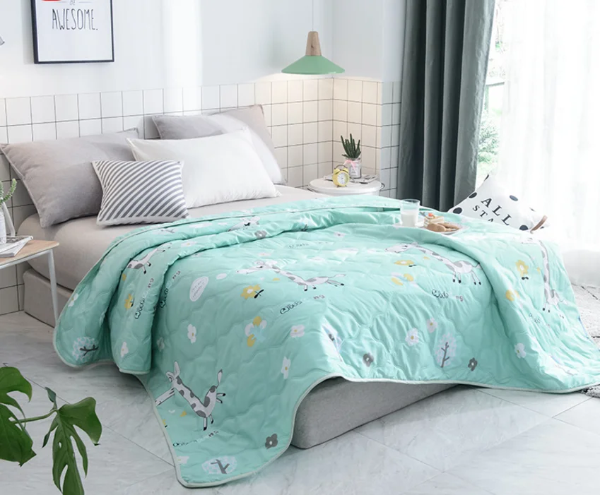 
Plaid Patchwork Microfiber Bedspread sheet set, Super Soft Printed Single Pin-sonic Quilt, Washable Lightweight Coverlet bedding 