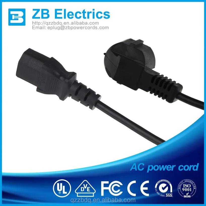 Euro AC Power Cable with Schuko Plug
