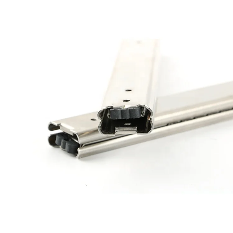 TH2035SSDJ 35mm Drawer Slide Two Way Chinese Manufacture Stainless Steel Sheet Drawer Slide Full Extension Slide