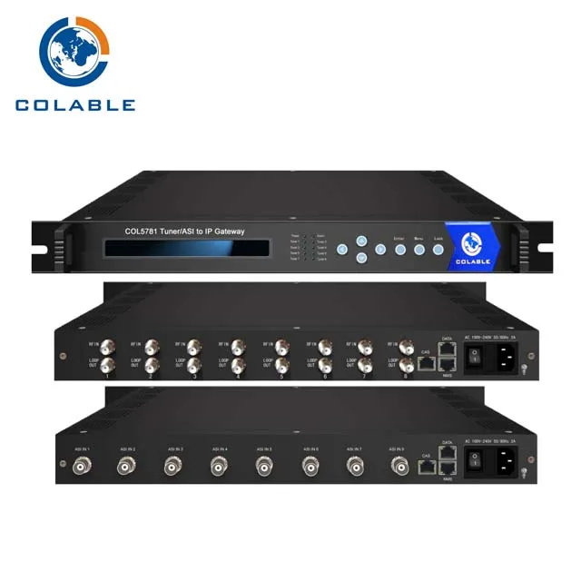 8 каналов ISDB-T тюнер для SPTS IP Шлюз COL5781S