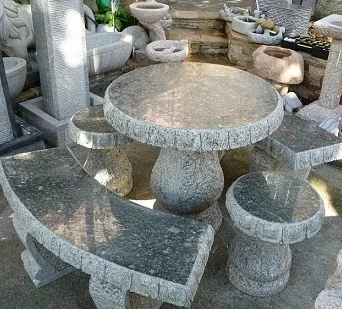 Landscape garden granite stone park bench chair factory price