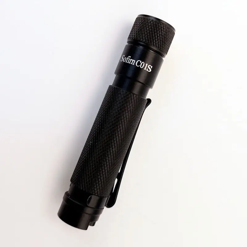 Sofirn C01S Aluminum LED Flashlight Mini Pocket Portable Torch Lamp  LED Pen Light Waterproof Penlight with Pen Clip and AAA