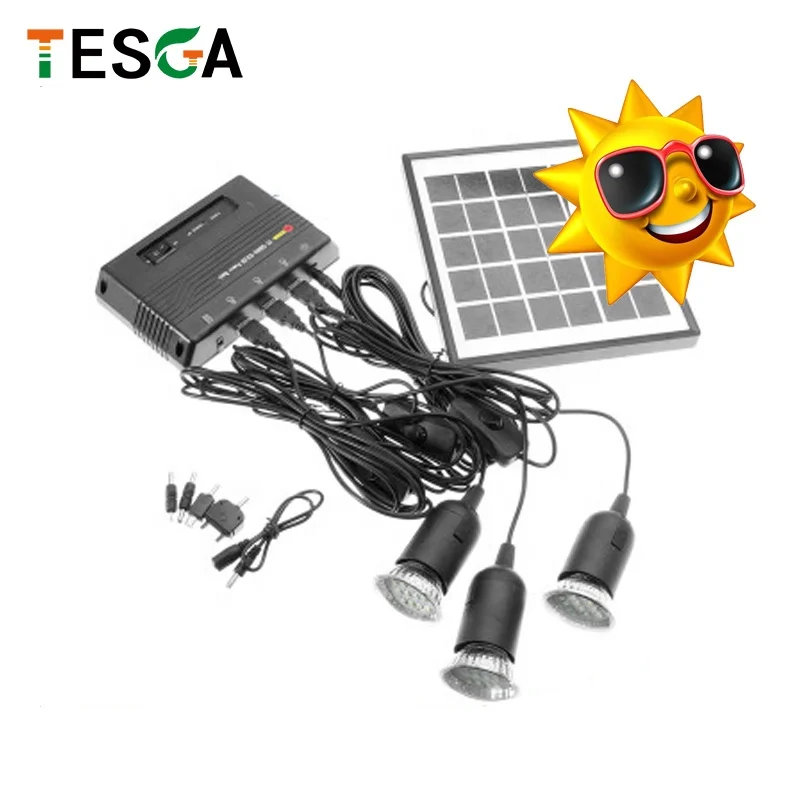 4W Solar DC Lighting Kit with 3000MAH  lithium battery