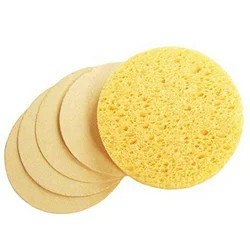 High Quality 100% Organic Fiber Compressed Facial Cleaning Sponge