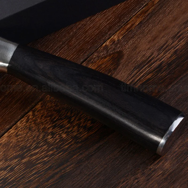 
Timhome 7CR17mov damascus pattern chef knife 8inch stainless steel kitchen razor sharp knives 