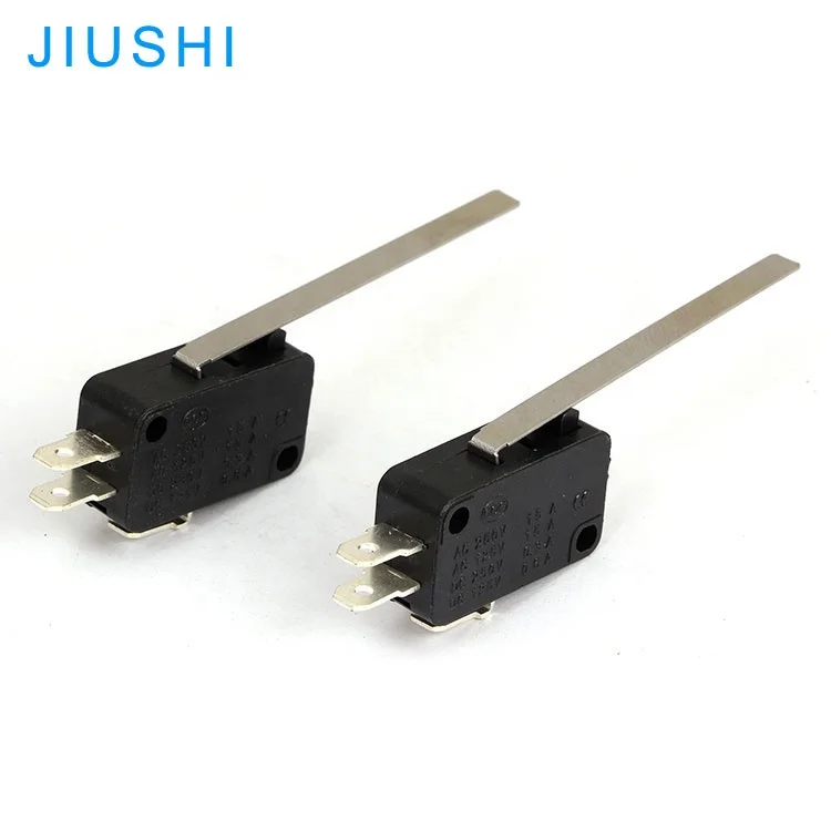 KW7-LH kw7 limit switch 16a long lever black plastic micro switch