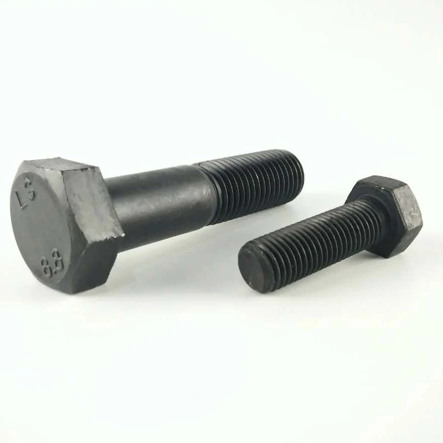 Grade 8.8 10.9 12.9 oxid black High quality strength Hex bolt