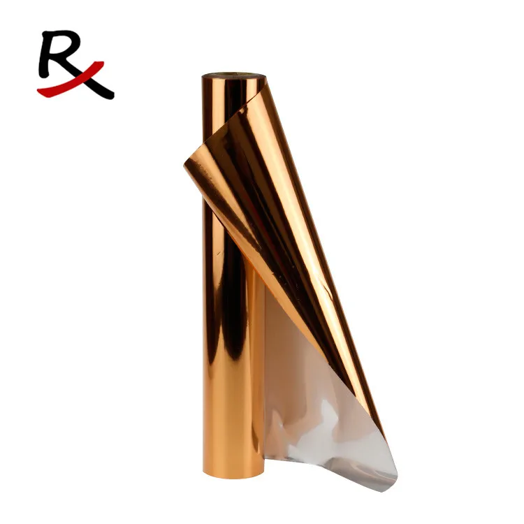 C-CU1 metallic foil copper hot stamping foil on fabric & textile & leather width 75cm 16mic thickness for one roll by the meter