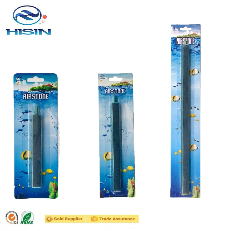 Aquarium Tank Aeration Long Green Plastic Casing Bubble Air Stone