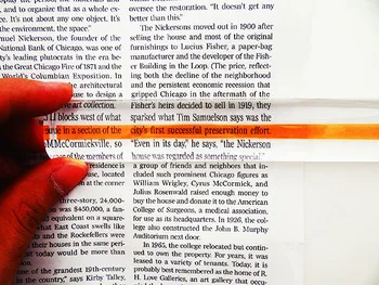 Transparent Ruler Reading Magnifying Glass Bar with Tracker Line