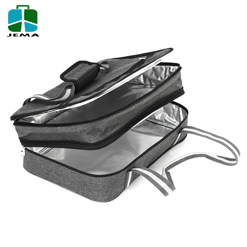 Expandable oversized insulated food delivery bag Hot and Cold Thermal Bag