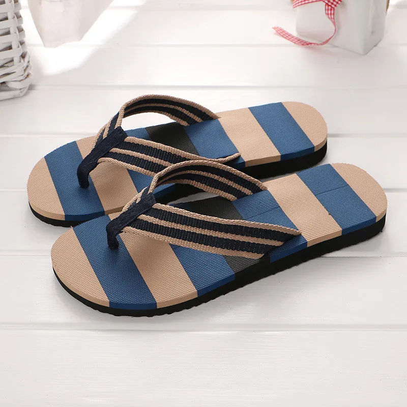 cheap wholesale sailor design beach flip flop Men Slippers