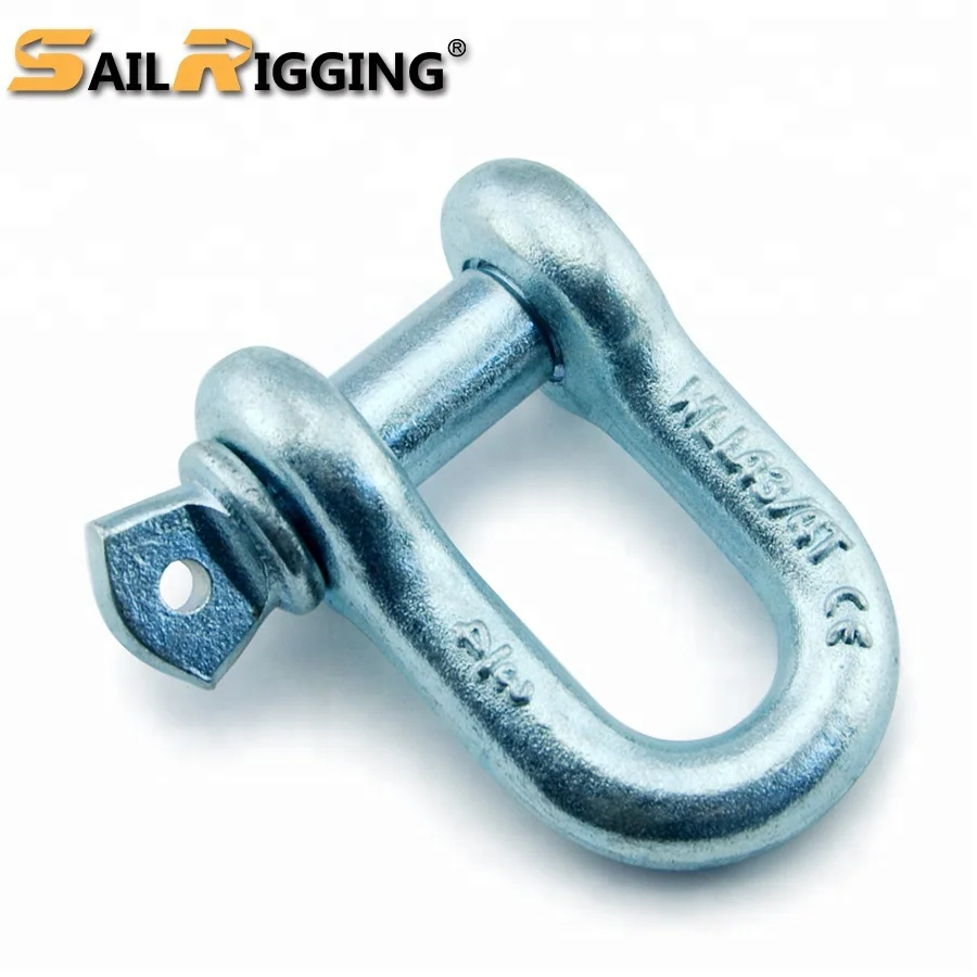 Размер 3/4 дюйма WLL, 4,75 тонны, стальная кованая Скоба типа D стандарта США G210