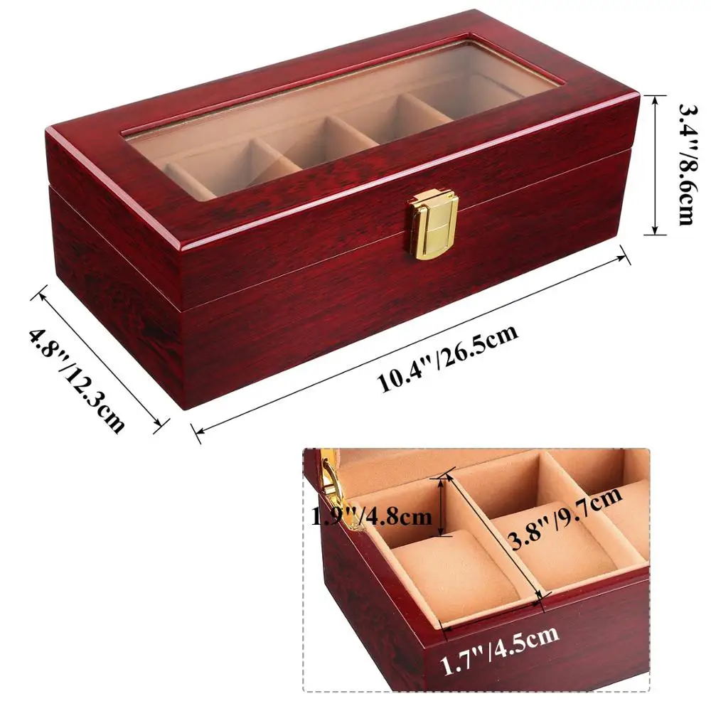 Wholesale Fashion Premium Watch Box Men Wooden Luxury Watch Box