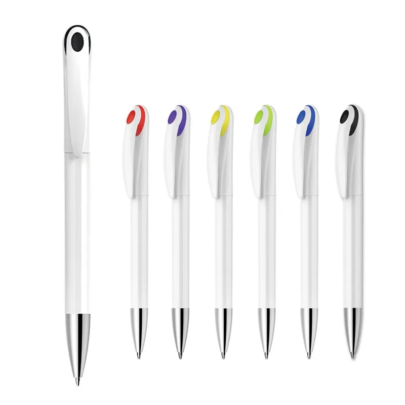 High quality stylo bille twist en plastique multicolor promotional gift twist plastic ballpoint pen with custom logo