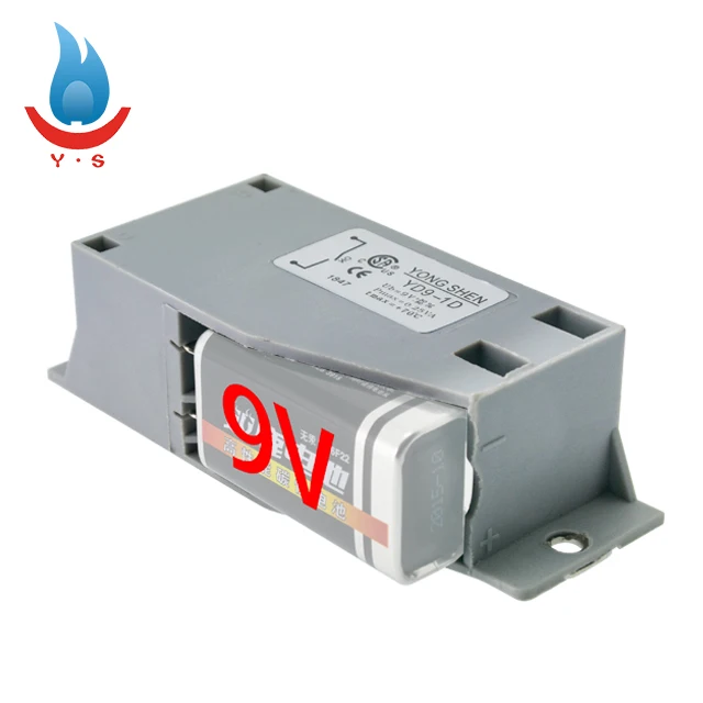 9V pulse igniter for fireplace  9V pulse igniter  Yongshen YD9-1D
