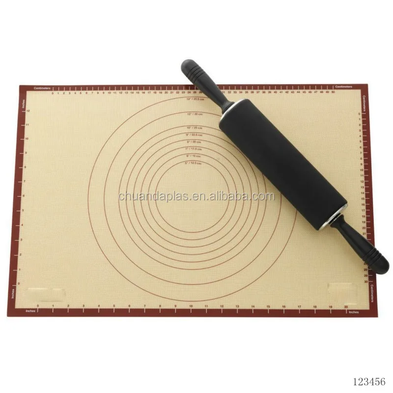 BSCI Audited factory New products 2019 non-stick Anti-slip silicone pastry mat set