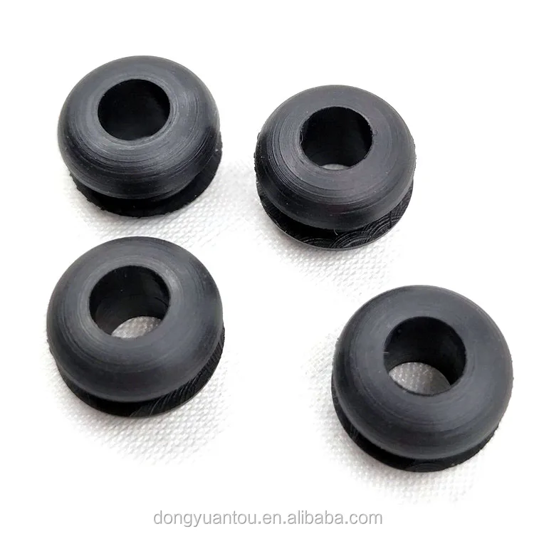 
 Двухсторонняя резиновая прокладка 5 мм с внутренним диаметром для защиты кабеля, кольцевая пробка с отверстиями, компрессионное формование 60 Shore a ROHS MSDS  