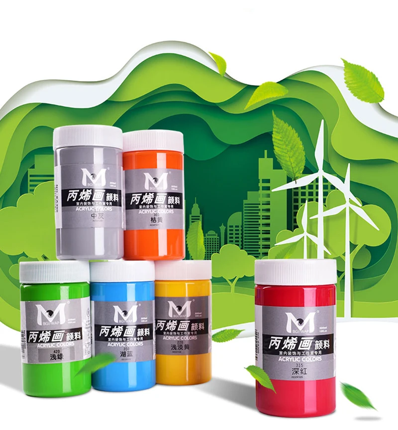 Popular 300ml 10 oz quality acrylic paint for artist painting