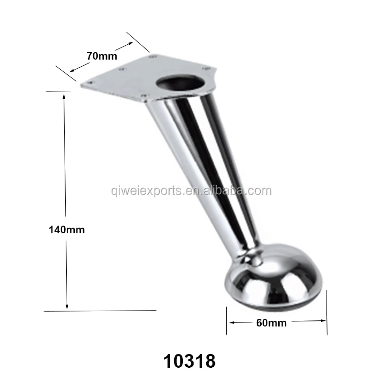Zinc Alloy fastigiate metal cabinet furniture sofa legs