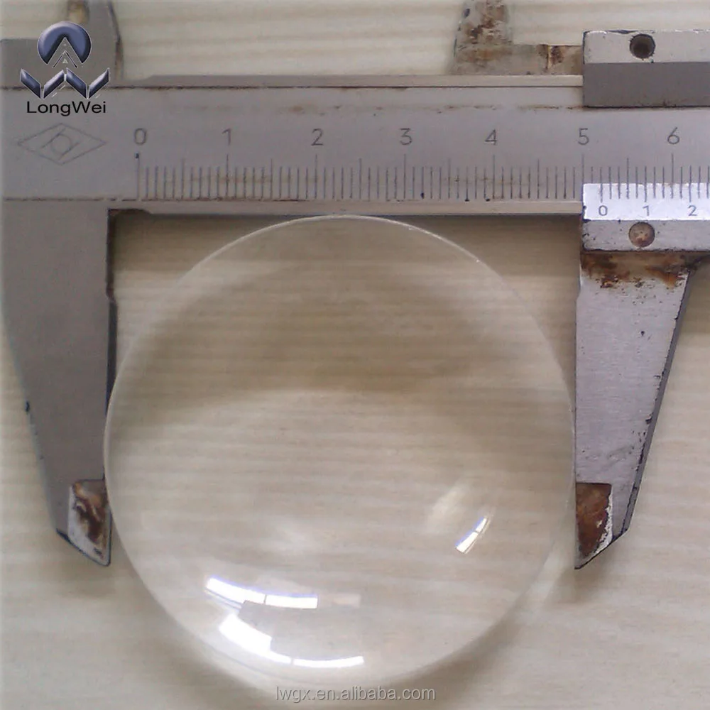 Diameter 52mm round biconvex lens,double convex lens for flashlight,magnifying glass