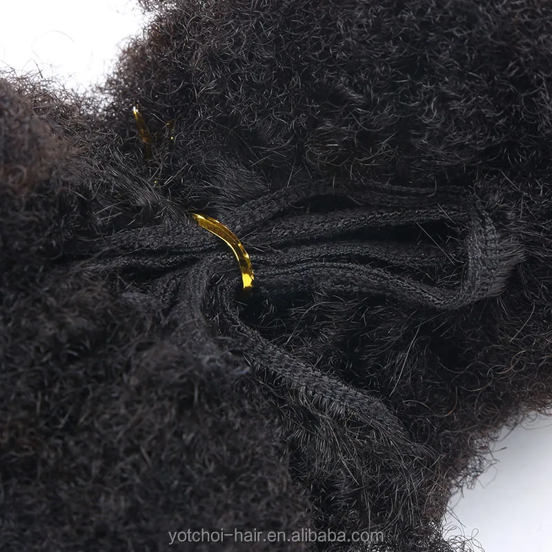 Hot selling products Grade 7A high quality malaysian afro kinky curl sew in hair weave