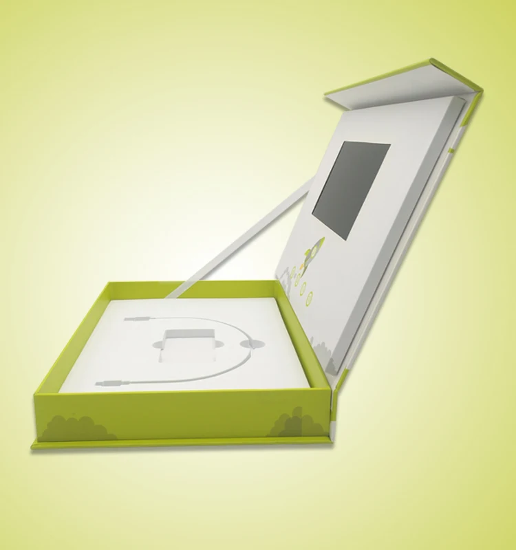 New Customized Wedding  Video Sound Box Invitation Card  box with screen