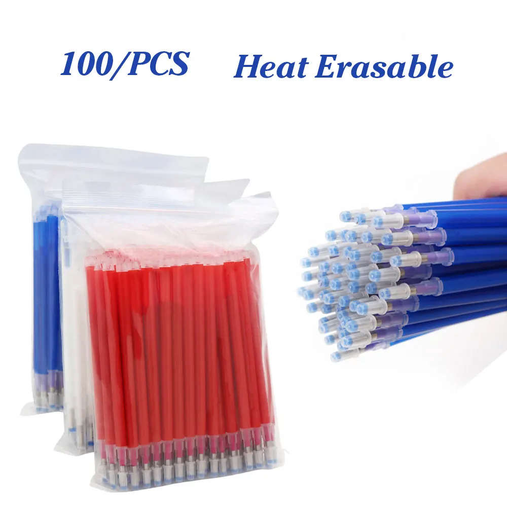 Colorful Heat Sensitive Refill Pen Heat earsable in pen High-temperature refill idea for marking shoes industry