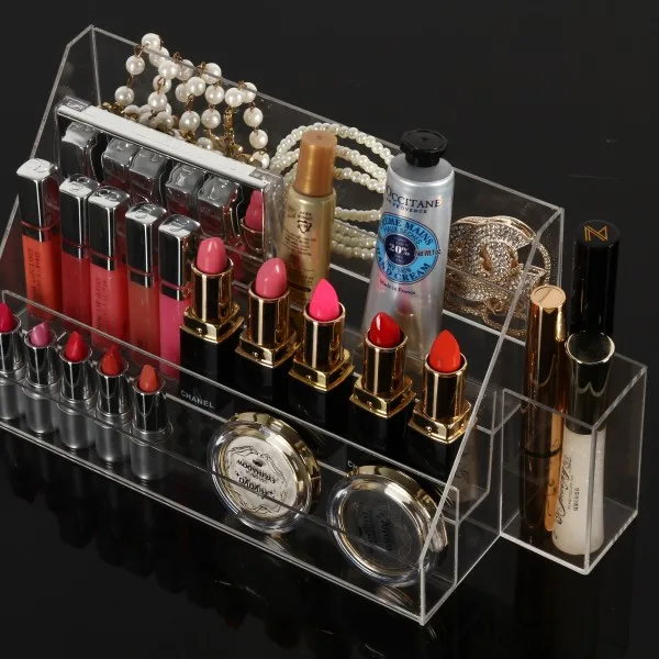 
acrylic cosmetic article organizer acrylic nail polish display racks 