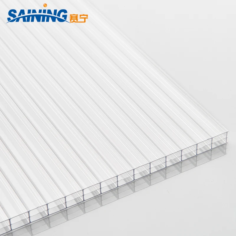 
China factory lexan/bayer raw material 10mm thickness clear pc greenhouse polycarbonate sheet 